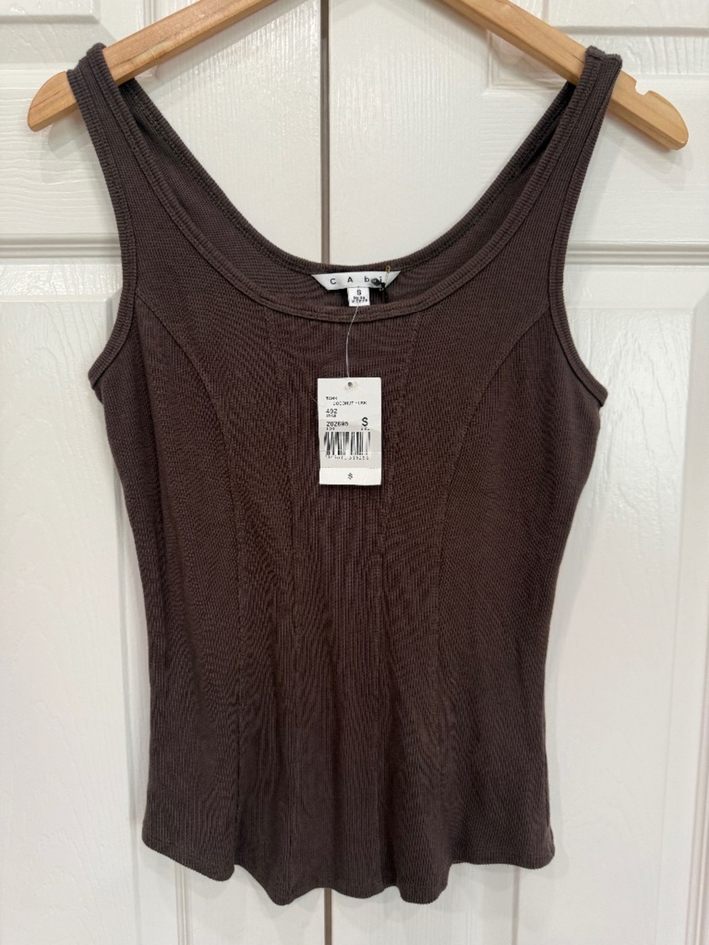 NWT CAbi Coconut Husk Tank Top